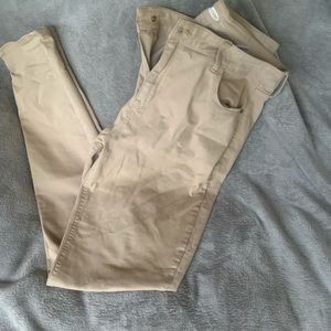Mid-Rise Rockstar Jeans in Khaki 16 Tall